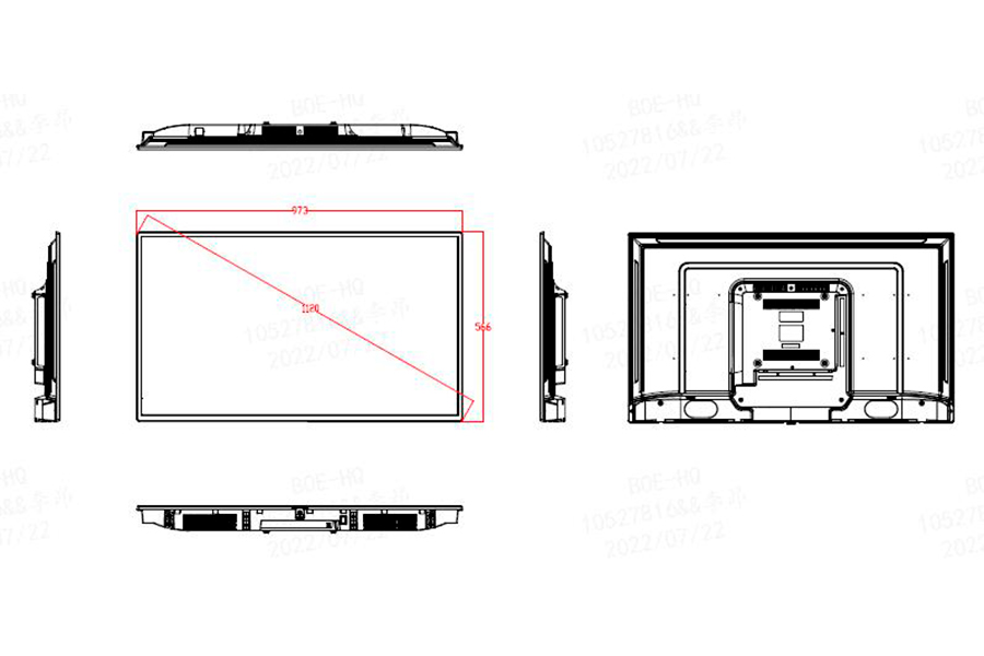 Информационный дисплей BOE 50" SL50AP-PBMM04